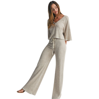 Pyjamas en coton biologique pour femmes, ensemble de vêtements de détente doux et respirants, fabricant de vêtements de nuit écologiques et durables au Vietnam