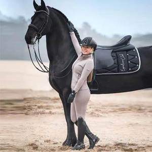 Horse Women Equestrian Clothing <b>Lightweight</b> 4-way Stretch Horse Riding <b>Jackets</b> Wholesale Fully Customizable - Product Image 3