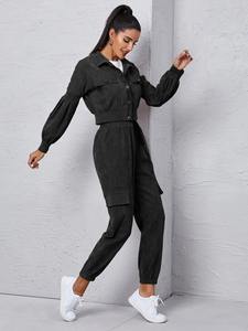 Ensemble de survêtement unisexe pour la salle de sport, vêtements de sport décontractés, ensemble d'entraînement conçu pour les hommes et les femmes, performance quotidienne - Product Image 2