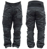 Pantalon de moto en polyester respirant et imperméable en Cordura, best-seller, couleur noire authentique, personnalisable, toutes saisons