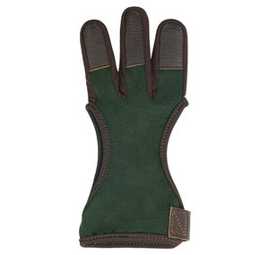 Gants de tir à l'arc personnalisés OEM en gros, à séchage rapide, sans doigts, antidérapants, conception à 3 doigts avec poignet réglable, pour tir à l'arc et pêche - Product Image 4