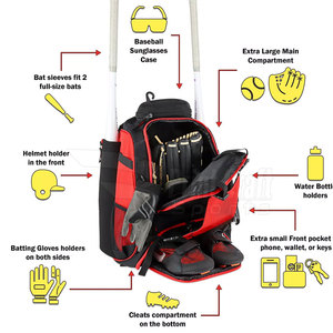 Bolsos de béisbol de calidad superior recién llegados bolsos de béisbol cómodos bolsos de béisbol plegables - Product Image 3