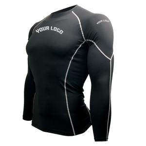 Haute qualité unisexe Rash Guard Nylon Spandex Gym entraînement pour adultes Fitness Gym porter des vêtements de sport Rash Guard pour hommes personnalisé - Product Image 5