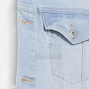 Top Selling Breathable Custom Made <b>Men's</b> 100% Cotton Jeans <b>Jacket</b> with Front Logo Latest Design Cheap Price Winter <b>Jacket</b> - Product Image 6