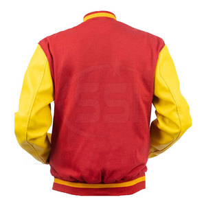 เสื้อแจ็คเก็ตแบบ Letterman ดีไซน์สไตล์เรโทร เย็บอย่างดี เสื้อแจ็คเก็ตสำหรับใส่ภายนอก - Product Image 6