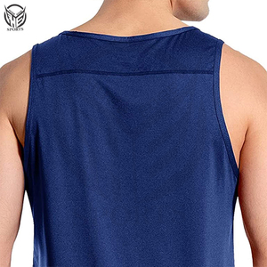 Diseño OEM nuevas camisetas sin mangas para hombres culturismo sin mangas 100% algodón hombres camiseta sin mangas Chaleco de viaje gimnasio fitness entrenamiento camiseta sin mangas - Product Image 6