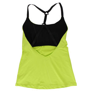 Débardeur à bretelles fines et dos nu pour femme Fila en vert fluorescent/noir, taille M |   100% authentique - Product Image 3