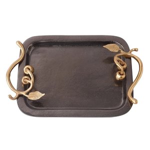 ถาดเสิร์ฟอาหารทรงกลมดีไซน์มาตรฐานถาดโลหะอลูมิเนียมพร้อมที่จับสำหรับซัพพลายเออร์ขายส่ง - Product Image 3