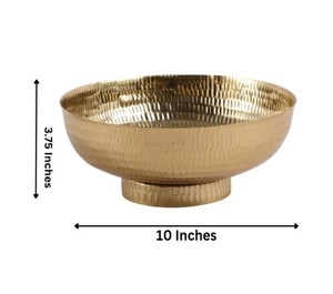 Vantage Modern Luxury Fancy Unique Nuevo diseño Venta caliente Tazón para servir con diseño martillado para servir en el hogar, hoteles y restaurantes - Product Image 2