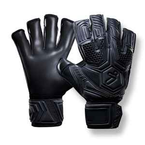 Gants de gardien de but en cuir de haute qualité personnalisables et sains avec ajustement personnalisé et poignée en latex de football - Product Image 5