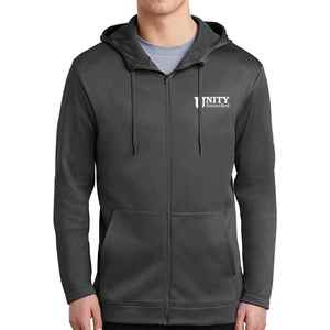 Sudadera con capucha de algodón y poliéster para mujer, con logotipo personalizado, color verde, cremallera completa, alta calidad - Product Image 3