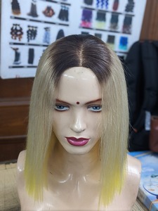 Extensions de cheveux indiens vierges bruts non traités sans colle HD Lace 613 Blonde Natural Black Straight Loose Deep Wave Tous les cheveux humains - Product Image 4