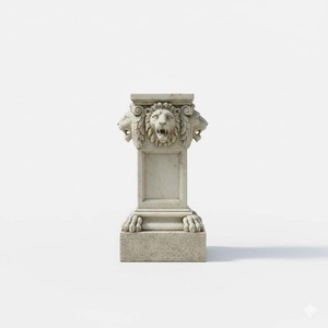 Base <span class=keywords><strong>de</strong></span> Jardinière <span class=keywords><strong>en</strong></span> Résine Peinte à la Main <span class=keywords><strong>de</strong></span> Style Europé<span class=keywords><strong>en</strong></span>, Tête <span class=keywords><strong>de</strong></span> <span class=keywords><strong>Lion</strong></span>, Colonne Cannelée, <span class=keywords><strong>Statue</strong></span> <span class=keywords><strong>de</strong></span> Jardin Ornée Aspect <span class=keywords><strong>Pierre</strong></span> pour la Décoration Intérieure - Product Image 6