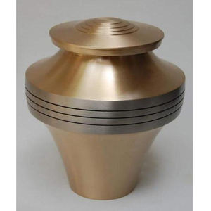 Urna de cremación de aluminio con textura esmaltada, hecha a mano funerarias urna de cenizas, moderna, calidad Premium - Product Image 4