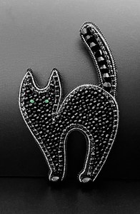 Broches con cuentas Broche de diseñador hecho a mano. Accesorios de alta calidad. Broche de diseño único. Baby shower, el mejor regalo. - Product Image 5