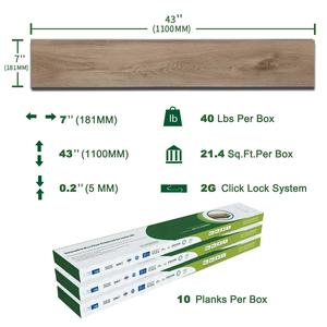 Venta al por mayor impermeable Click Lock plástico híbrido Pvc laminado tablón vinilo suelo de lujo interior Spc suelo - Product Image 6