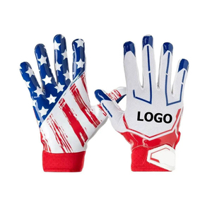 2025 Gants de football américain de conception d'équipe personnalisée de haute qualité Gants de football souples confortables - Product Image 1