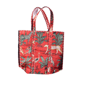 Bolso de mano de algodón acolchado indio para mujer, bolso de hombro estampado elegante para viajar, bolsos de mano de moda - Product Image 4