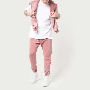 Pantalon pour hommes lavé à l'acide à taille élastique en tissu de coton personnalisé pantalon de survêtement de style de rue surdimensionné pour un usage décontracté - Product Image 3