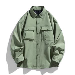 Womens <b>Shirt</b> Coat Autumn Long Sleeve Women Coat Casual Waterproof Jacket Couples Loose motorcycle style jacket - Product Image 2