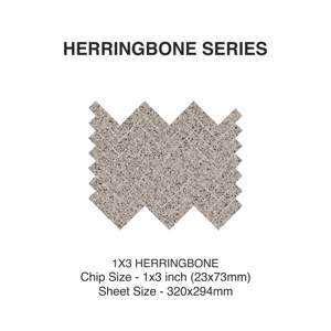 Unicrete Mosaïque 211x211mm Carrelage mosaïque en céramique galaxie chevrons Carrelage mural Mosaïque pour cuisine Dosseret Hôtel - Product Image 2