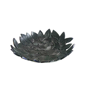 Plateau à feuilles en aluminium pour hôtels et traiteur Bols de table élégants pour le service de salade Vaisselle de mariage Bols à feuilles décoratifs - Product Image 2