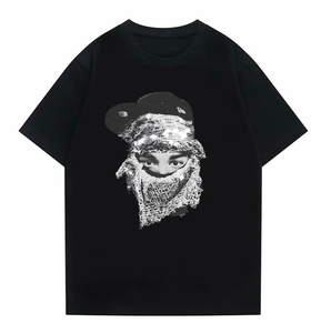 เสื้อยืดโอเวอร์ไซส์ผู้ชาย คอโอ ทรงฮิปฮอป ผ้าฝ้าย 100% พิมพ์ลายคุณภาพสูง ปักโลโก้ตามสั่ง ผลิตอย่างมืออาชีพ - Product Image 6