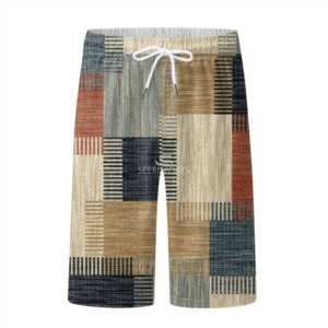 Men's Classic Design Summer <b>Shorts</b> with Elastic <b>Waist</b> Comfortable Streetwear <b>shorts</b> with Pockets with <b>Low</b> MOQ - Product Image 2