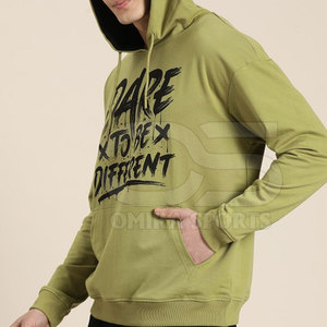 Sudadera con capucha de mezcla de algodón para hombre Diseño de Jersey clásico con capucha con cordón ajustable y bolsillo de canguro para uso diario - Product Image 4