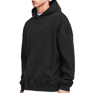 Nouveau OEM Logo personnalisé couleur bloquée casual sweat à capuche pour hommes confortable plusieurs couleurs lambrissé goutte épaule pull pull - Product Image 2