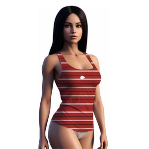 เสื้อกล้ามผู้หญิงคุณภาพดีที่สุดจากผู้ผลิต ผลิตจากผ้าถักระบายอากาศได้ดี มีโลโก้ด้านหน้า เหมาะสำหรับการฝึกซ้อมและสวมใส่ในชีวิตประจำวัน - Product Image 2