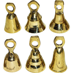 Best Selling Brass Hanging Jingle Bell <b>Set</b> of 25pcs Christmas Home and Christmas Tree Decorative Ornamental Brass Small Bell - Product Image 4