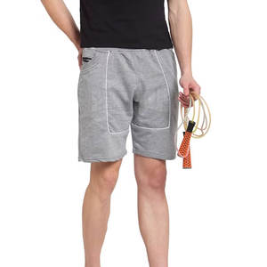 กางเกงขาสั้นลำลองของผู้ชายผ้าฝ้ายปิดเอวยางยืดสไตล์สตรีทแบบสั่งทำ - Product Image 4