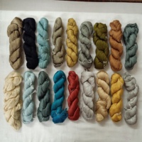 Fils de Soie de Mûrier Filés 30/2 NM Teints sur Mesure en Assortiment de Tailles Écologiques Recyclables pour Artistes Textiles Tricotage Manuel