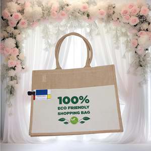 Bông túi đay Túi mockup cho món quà cho-phong cách vải làm vách ngăn Tote Shopper Mock-up cho các cửa hàng và các nhà bán lẻ - Product Image 1