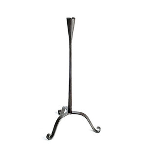 Bougeoir en fer noir antique forgé à la main - Product Image 3