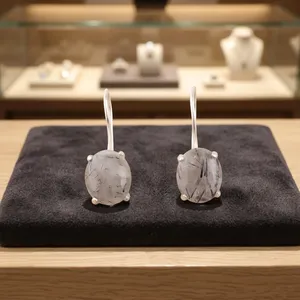 Pendientes de Plata de Ley 925 con Ónix Verde, Diseño Artesanal, para Unisex, Regalo - Product Image 6