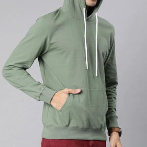 Sudadera con capucha de gran tamaño personalizable de alta calidad para hombre, jersey de lana liso de algodón de invierno - Product Image 2