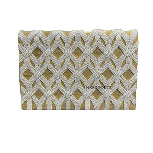 Pochette de soirée perlée papillon faite à la main Vintage sac à main à paillettes sac à main de fête de mariage pour les femmes avec quantité minimale de commande basse - Product Image 2