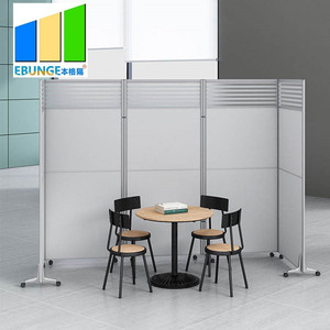 Paravents mobiles modernes EBUNGE, cloisons coulissantes pour séparation, <span class=keywords><strong>bureau</strong></span>, école, restaurant, hôpital, salle de sport, entrepôt, villa, durables - Product Image 2