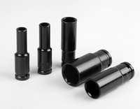 Douilles à choc profondes de 1/2 (12,5 mm) avec embouts de 10 à 38 mm, douilles pneumatiques pour clé à douille, jeu de douilles à choc métriques pour outils de réparation automobile