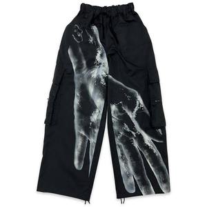 Logo de broderie personnalisé d'usine homme casual pantalon à jambe droite coupe-vent imperméable polyester nylon pantalon de survêtement hommes - Product Image 6