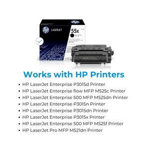 Cartucho de Tóner Original HP 55X de Alto Rendimiento, Negro, para Impresoras LaserJet, Compatible con CE255XC - Product Image 4