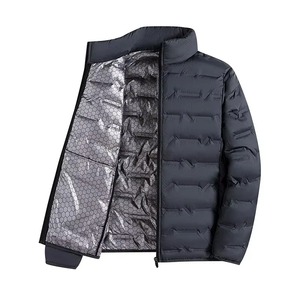 Winter <b>White</b> Down <b>Jacket</b> <b>Men</b> Graphene Self-heating Windproof Pleated <b>Puffer</b> <b>Jackets</b> Stand Collar Casual Warm Down Coats Male - Product Image 4