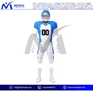 Personalizado de los hombres de fútbol americano uniforme conjunto transpirable de secado rápido equipo Jersey pantalones Kit de sublimación de impresión OEM ropa deportiva al por mayor - Product Image 4