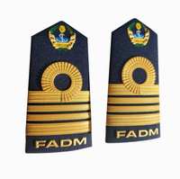 Épaulettes en métal personnalisées, badges, broderies, épaulettes pour uniformes d'aviateurs, accessoires de qualité supérieure, ronpex