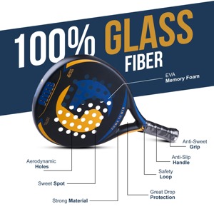 Raqueta de Pádel de Carbono al por Mayor, Raqueta de Fibra de Carbono Personalizada de Alta Calidad 2023 - Product Image 4