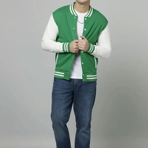 เสื้อแจ็คเก็ตเบสบอลแบบสั่งทำพิเศษสำหรับผู้ชาย สไตล์วิทยาลัย ตกแต่งด้วยผ้าปะติด สำหรับฤดูหนาว สตรีทแวร์ ผ้าขนสัตว์ พร้อมโลโก้ด้านหน้า - Product Image 5