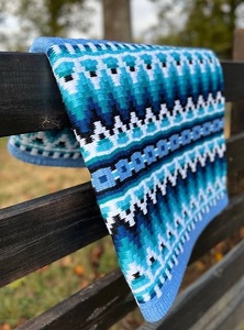 Couverture de selle de cheval Western Laine Design traditionnel tissé à la main Premium Durable et confortable Parfait pour la couverture de selle de rodéo - Product Image 3