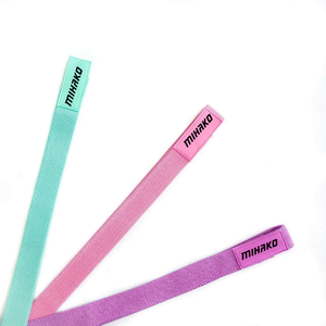 2024 Custom Logo Power Booty Fitness <b>Exercise</b> Loop Long Resistance Fabric Bands for Workout - Product Image 4